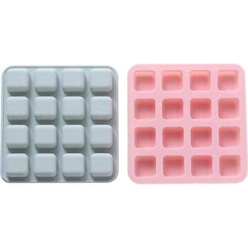50pcs Food Grade 16 Cavity Silicone Bar Ice Cube Tray Mini Ice Cubes Small Square Mold Ice Maker Kitchen