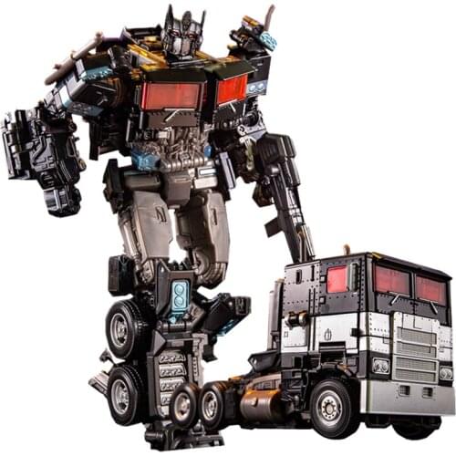 AOYI New Cool Black Transformation Toy Anime Robot Car Action Figures Engineering Vehicle Model Kids Boy Toy Gift SS38 H6001-4B