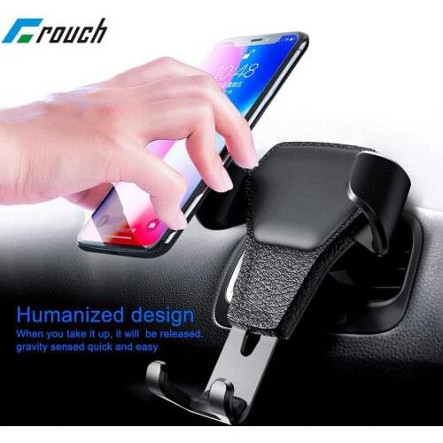 Crouch Universal Car Phone Holder for phone in car Air Vent Clip Mount Stand mobile phone car holder for iPhone x Samsung xiaomi