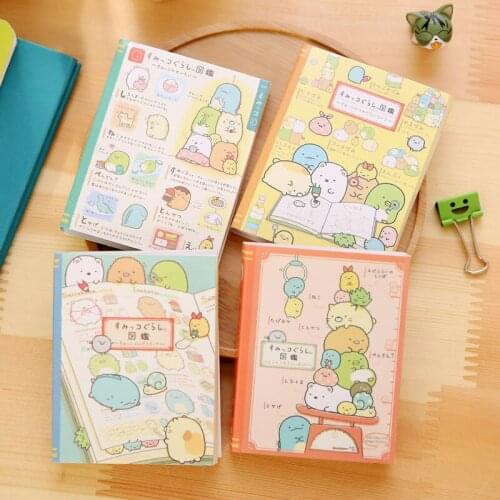 1 pcs Corner Creature Memo Pads Notepad paper Kawaii Stickers sticky notes Stickers for school/ Cute Korean Stationery