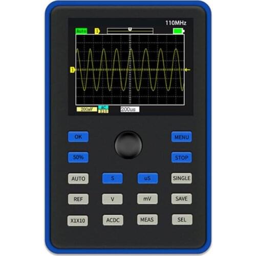 DSO1C15 2.4 Inch LCD Screen Handheld Digital Oscilloscope 500MS/s Rate 100MHz 203C