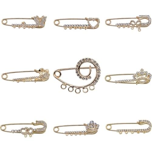 Classic big brooch retro brooch female fashion winter headscarf needle and brooch for female animal needle fine jewelry fashion