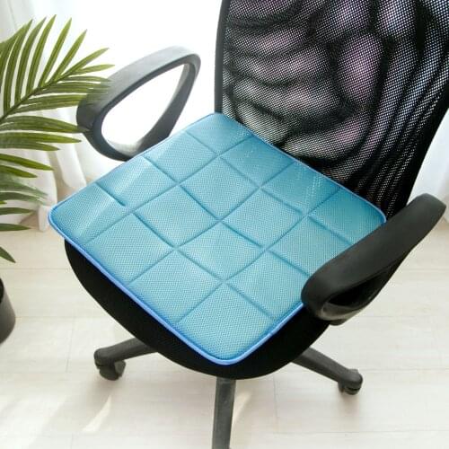 Bamboo Charcoal Chair Mat Summer Breathable Mesh Non-Slip Buttocks Cushion Car Seat Cushion Office Portable Foldable Seat Pad