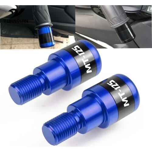 Motorcycle Accessories Handle Bar Grips Ends CNC 7/8"22mm Motorbike Hand Bar Ends FOR YAMAHA MT-125 MT 125 2015-2018 2017 2016
