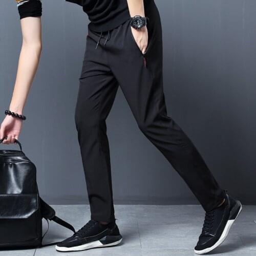 Men Pants Jogger Fitness Casual Quick Dry Outdoor Sweatpants Breathable Slim Elasticity Pants Plus Size Men Pants