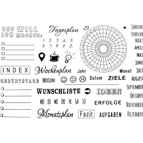 German transparent Clear Stamps seal Scrapbook Paper Craft Clear stamp scrapbooking A0581