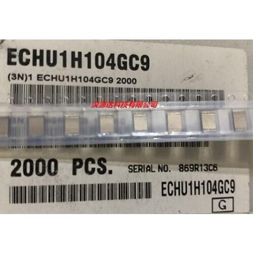 Original new 100% ECHU1H104GC9 SMD film capacitor 1812-104 0.1UF 100NF 2% 50V (Inductor)