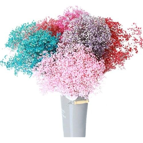 Outdoor derco baby breath gypsophila plants bouquet wedding bridal bouquet interior decorations