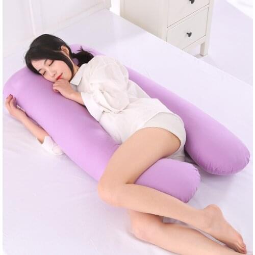 Sleeping Support Pillow For Pregnant Women Body 100% Cotton Pillowcase U Shape Maternity Pillows Pregnancy Side Sleepers Bedding