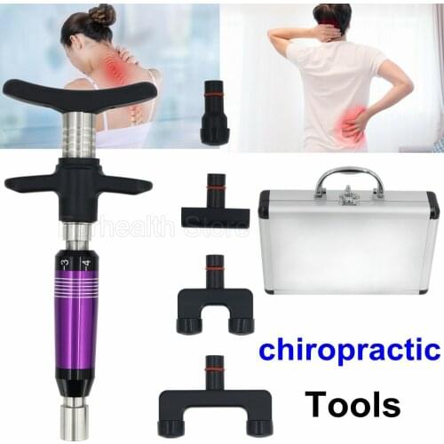 Portable Chiropractic Adjustment Tools Lumbar Adjusting Gun Spine Massager Body Adjustment Health Care Massage Corrector