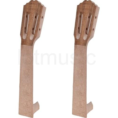 Neck for 23 Inch Ukulele Mahogany Wood Hawaii Guitar DIY Parts for Luthier