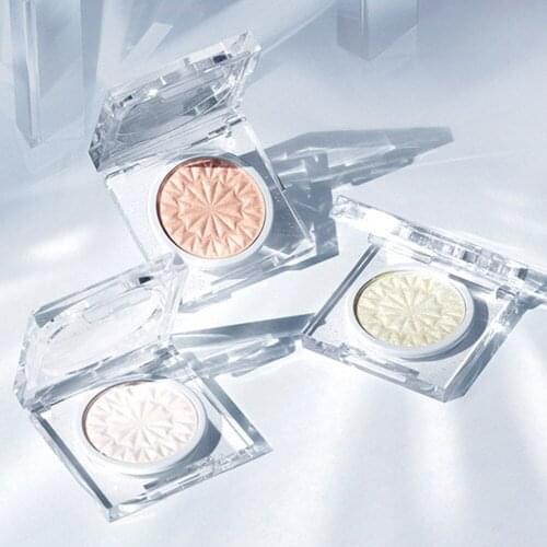 Long Lasting Glitter Pearlescent High Gloss Face Brightening Blush Repair Fine Powder Palette Easy to Carry