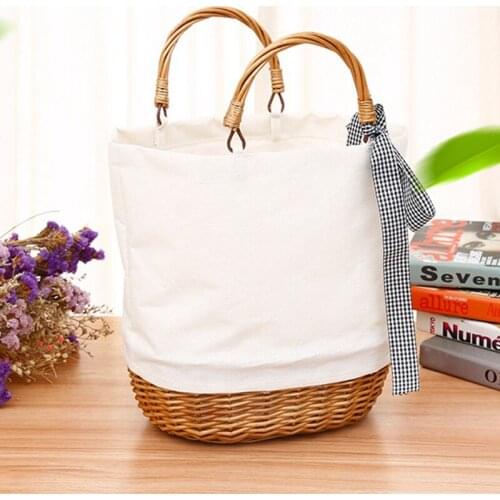 Bag Waterproof Women Rattan Clutch Handbag Summer Beach Wicker Bag For Women Leisure Ladies Tote