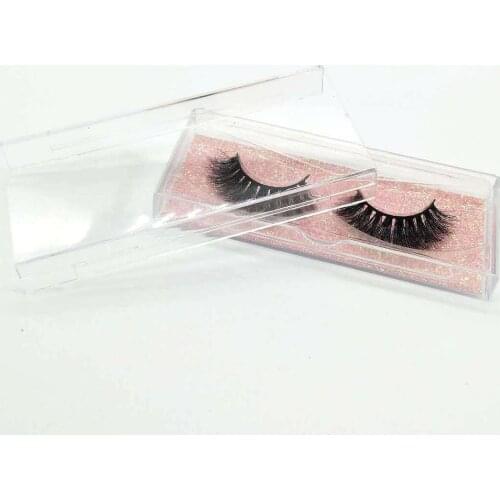 1pair false eyelash 20mm mink eyelash lash vendor supply luxury fluffy real siberian mink hair 3d mink eyelashes D003