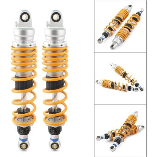 1 Pair Gold New 305mm Motorcycle Rear Shock Absorber Set Universal for KH100 KH125 RS100 RS125 XL500S