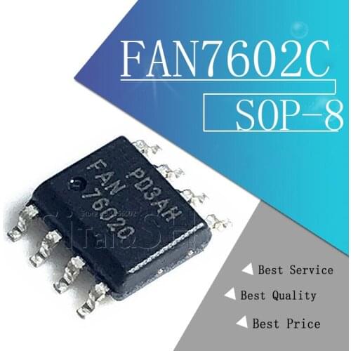 10PCS FAN7602C FAN7602 SOP-8