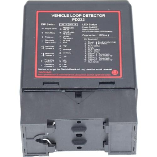 AC 110/220v 2 channel Vehicle loop detector for garage door opener car parking management