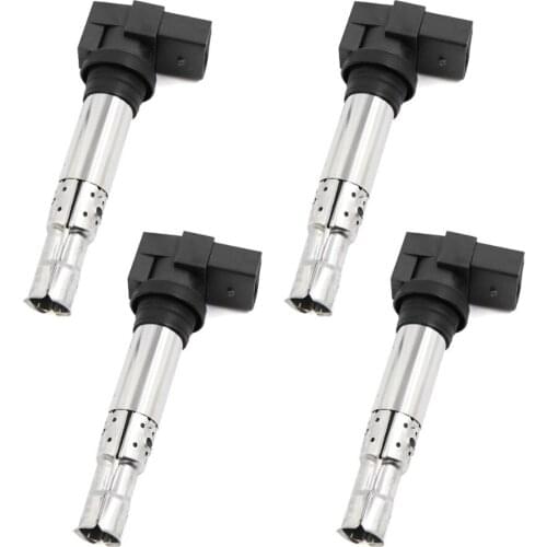4pcs Ignition Coil for Audi A3 S3 Seat VW Jetta Golf Polo Beetle Scirocco Tiguan Touran Parts 036905100A/B/D 036905715A/C/E/F/G
