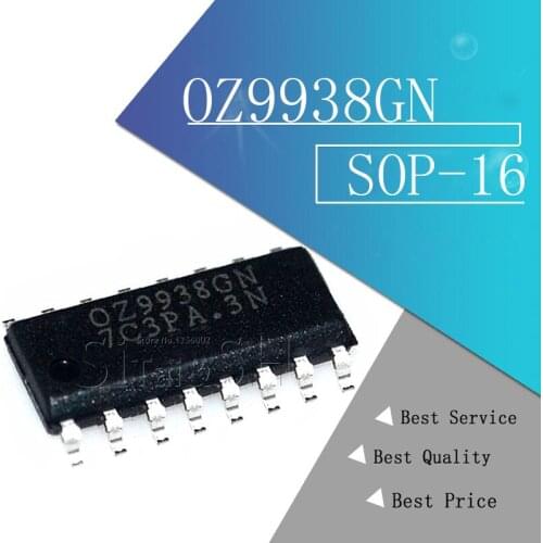 5pcs/lot OZ9938 OZ9938GN SOP-16 LCD high voltage driver chip Brand new original Good quality