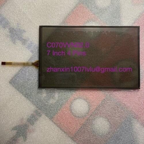 7 Inch 4 Pins Glass Touch Screen Panel Digitizer Lens C070VVN02.0 For Car DVD Audio Radio Multimedia Player GPS Navigation