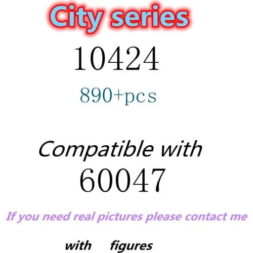 890pcs 10424 Building Block Toy City Series 60047 Assembled Building Block Childrens Toy Gifts