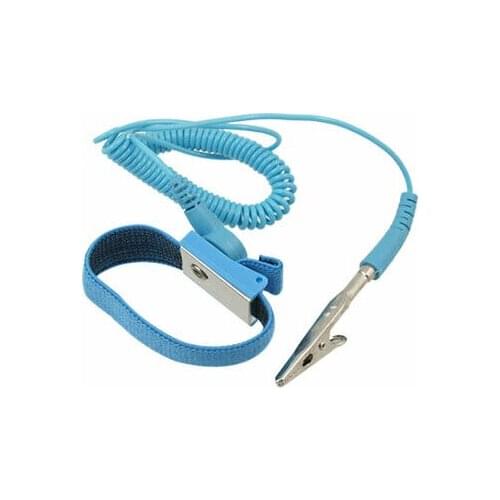 Anti-static ESD Discharge Wrist Adjustable Elastic Strap With Coiled Cords