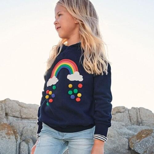 Brand Terry Cotton Hoodies Sweater Cute Children Clothing Babe Infant Kids Girls Sweatshirt Blouse Long Sleeve Baby Girl Clothes