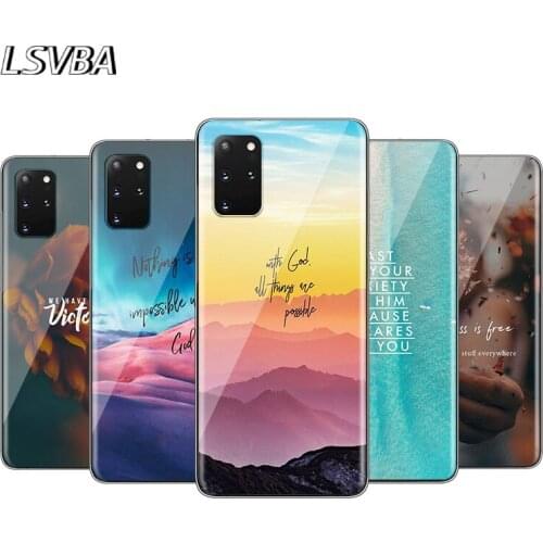 Bible verse Jesus Christian For Samsung Galaxy S20 Plus A01 A11 A21 A21S A31 A41 A51 A71 A81 A91 Ultra 5G Phone Case
