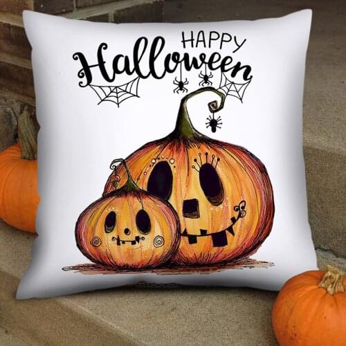 Decorative Pillow Pumpkin Cushion Covers Pillowcase For Sofa Polyester Pillow Covers Home Decor Halloween Cushion Cover 45*45cm