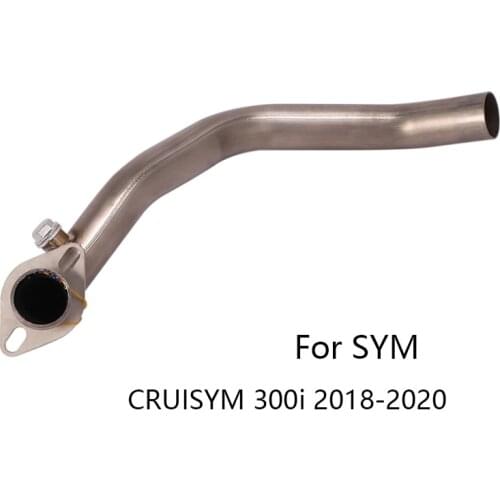 For SYM CRUISYM 300i 2018-2020 Motorcycle Exhaust Pipe Titanium Alloy Header Link Pipe Slip On Origianl Muffler Exhaust Tips