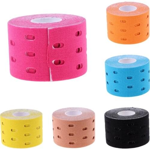 1 Roll 5m X 5cm Elastic Sports Tape Therapeutic Care Convenient
