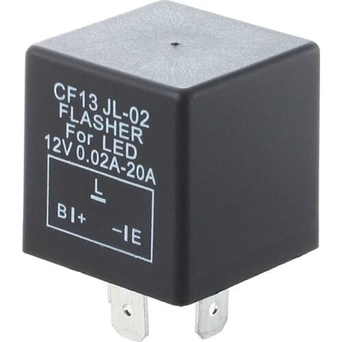 Electronic Car Flasher Relay to Fix LED Light Hyper Flash Fast Signal 3 Pin