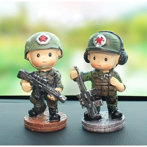 Cool Soldier Car Dashboard Toy Decoration In Car Accessory Automobiles Interior Cartoon Figure Dolls Toys For Car Ornaments