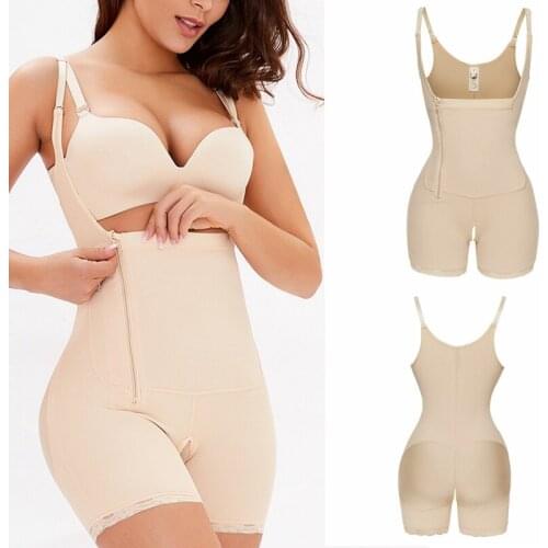 Body Shaper Waist Control Underbust Bodysuits Butt Lifter Shapewear Booty Women Slimming Corset Postpartum Compression Garments