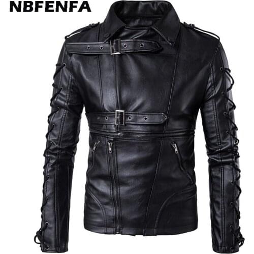 Men PU Leather Jackets Fashion Male Coat Windbreaker Outdoor Outwears Men Clothing Spring Autumn Jacket 5XL Coats Black LX147