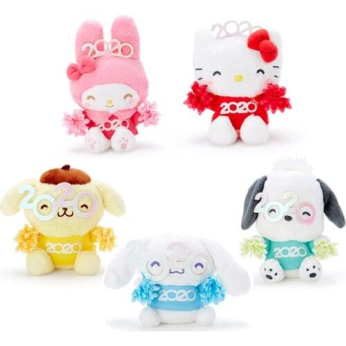New 2020 New Year Bunny Rabbit Dog Cat Plush Kids Stuffed Toys For Children Gifts 15CM