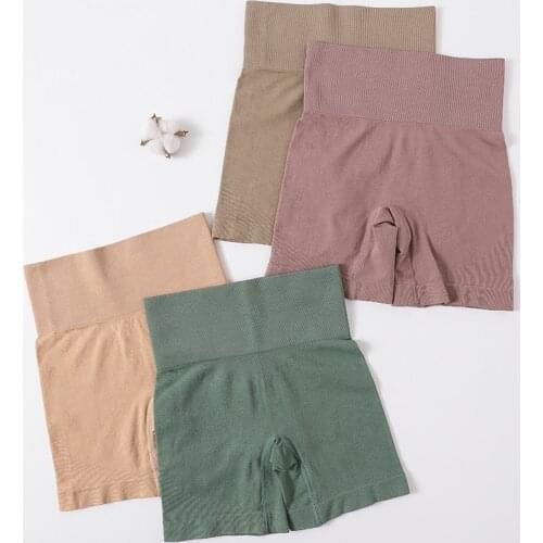 High Waist Shorts Women Hip Push Up Shorts Summer Safety Short Pants Seamless Boxer Panty Female Tummy Control Fitness Underwear