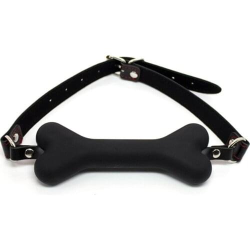 Adult products fetish Doggy bone slave mouth ball gag flirting ball gag oral fixation mouth stuffed sex toys for couples women