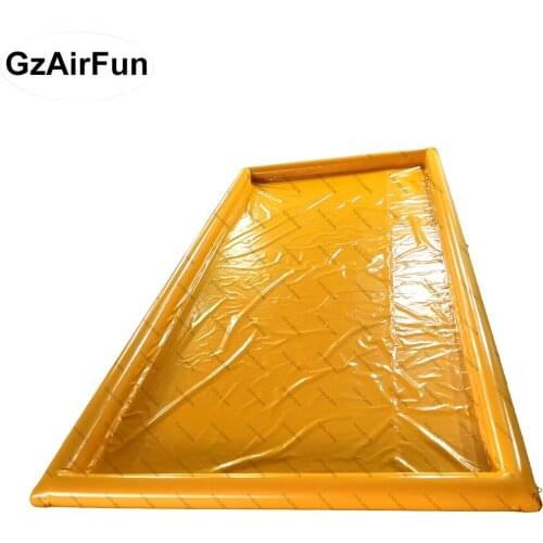 Heavy duty car wash valeting pad water containment mat inflatable car wash mat