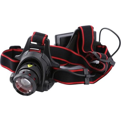 H05 T6 LED Rechargeable Zoomable Headlamp 18650 Battery Waterproof Flashlight Headlight for Outdoor Camping Fishing Hunting