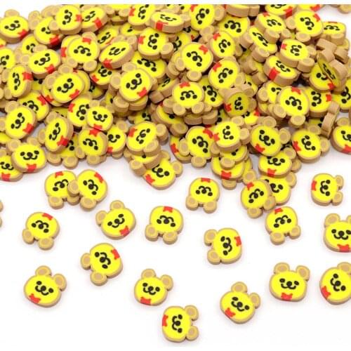 10g/Lot Animal Cartoon Bear Slices Additives For Slime Filler Lizun Nail Art Diy Charm Slime Supplies Accessories Decoration Toy