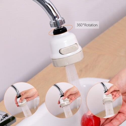 2/3 Modes Water Saving Bathroom Water Faucet 360 Degree Rotatable Tap Pressurized Water Saving Filter Sprayer Nozzle Aerator Tap