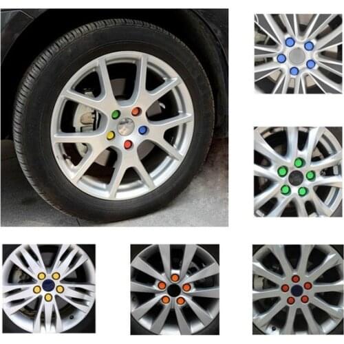 20pcs Car Hub Screw Cover Wheel Nut Caps Bolt Rims Kits Fit 17mm Wheel Bolts Protection Nuts Tyre Nut Bolt Exterior Decoration