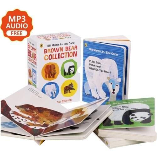 3 Books/set Eric Carle Panda Polar baby Bear, What Do You See? English Picture Book Children Educational Reading Cardboard Books