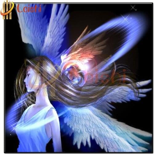 5D Diamond Painting Fantasy angel Diamond Mosaic Full Drill Square Tools Diamond Embroidery Animals Pictures Of Rhinestones Art