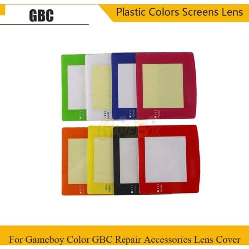 8 Colors Plastic Screen Len for Nintend GBC Gameboy Color Protective Lens Screen for GBC Console With Logo Lens