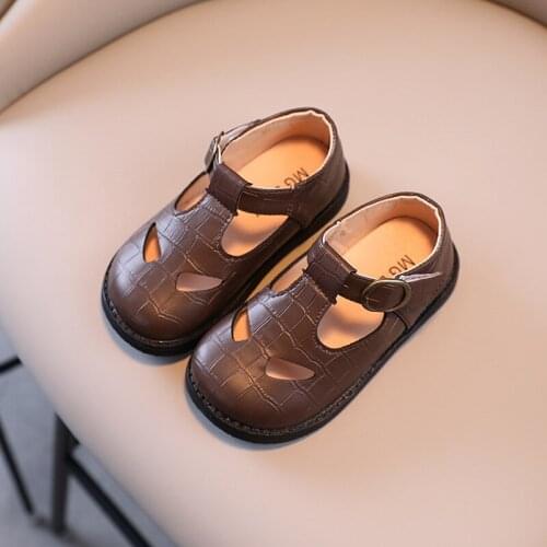 CUZULLAA Children Spring Autumn Leather Shoes Girls Princess Soft Sole Dress Shoes 1-6 Years Kids Casual Shoes Flats Size 21-30