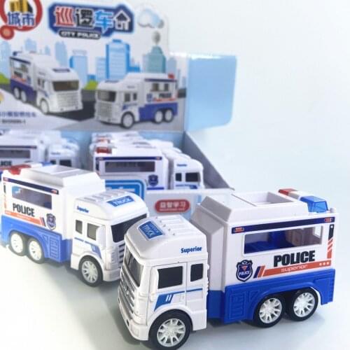 Children simulation inertial City police truck model Patrol car toys for kids 2 to 4 years old
