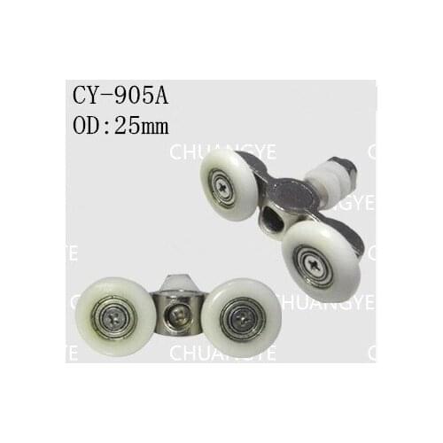 Glass hole 8-10mm pulley dianeter25mm shower door bearings bathroom door wheels