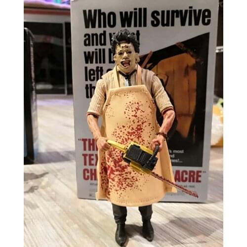 NECA Figure 40th Anniversary Ultimate Leatherface Classic Terror Movie The Texas Chainsaw Massacre Leather Action Figure Toys